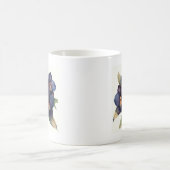 Phantastische Vintage Tasse mit schwarzem Orchidee (Mittel)