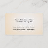 Phantastische Visitenkarte für Herbst (Rückseite)