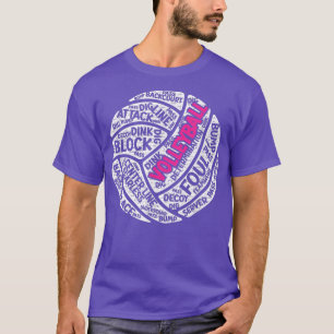 Phantastische Volleyball-Geschenke Niedliche Volle T-Shirt