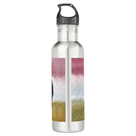 Phantastische Wasserfarbe Edelstahlflasche (Rückseite)