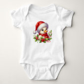 Phantastische Weihnachtsente Baby Strampler (Vorderseite)