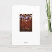 Phantastische Weihnachtskarte Feiertagskarte (Rückseite)