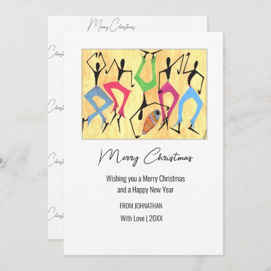 Phantastische Weihnachtskarte Feiertagskarte (Vorne/Hinten)