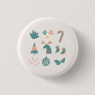 Phantastische Weihnachtsschmuck Button