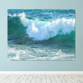 Phantastische Wellenmeere Leinwanddruck (Insitu (Holzboden))