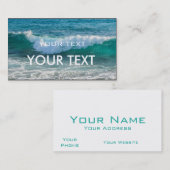 Phantastische Wellenmeere Visitenkarte (Vorne/Hinten)