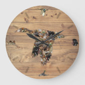 Phantastische Wildtierklammernjagd Großuhr Große Wanduhr (Vorderseite)