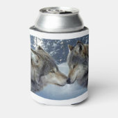 Phantastische Wölfe Dosenkühler (Kanne Rückseite)