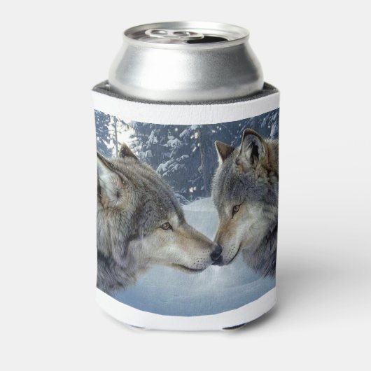 Phantastische Wölfe Dosenkühler (Kanne Rückseite)