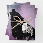 Phantastische Wölfe Geschenkpapier Set (Beispiel)