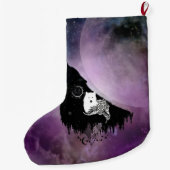 Phantastische Wölfe Großer Weihnachtsstrumpf (Rückseite)