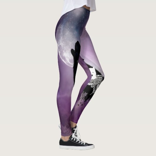 Phantastische Wölfe Leggings (Rechts)