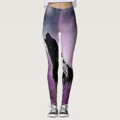 Phantastische Wölfe Leggings (Vorderseite)