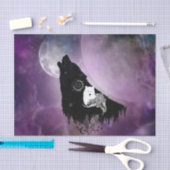 Phantastische Wölfe Seidenpapier (Handwerk)