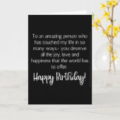 PHANTASTISCHE WÜNSCHE FÜR EINE PHANTASTISCHE PERSO KARTE (Gelbe Blume)