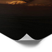 Phantastische Wüste Kamelkarawane in einer Wüstenr Poster (Ecke)