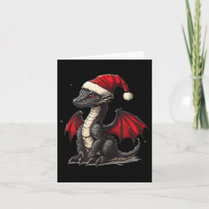 Phantastische Xmas-Drachenausrüstung für festliche Karte