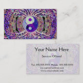 Phantastische Yin Yang Tree Visitenkarte (Vorne/Hinten)