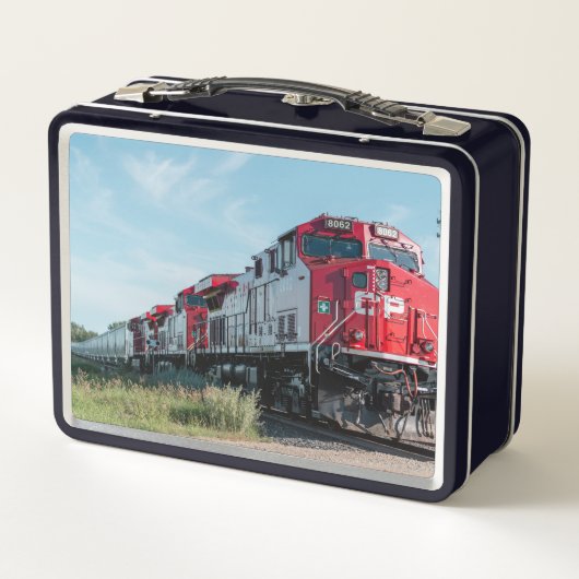 Phantastische Zuglunch Box Metall Brotdose (Rückseite)