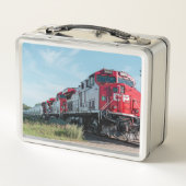 Phantastische Zugmittagskiste Metall Brotdose (Rückseite)