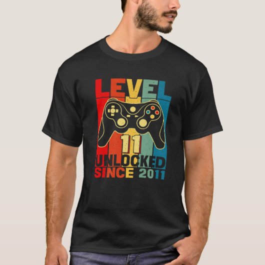Phantastischer 2011 Level 11 Unlock-Video-Gamer 11 T-Shirt (Vorderseite)