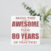 Phantastischer 80. Geburtstag Karte (Stehend Vorderseite)