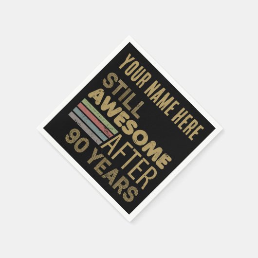 Phantastischer 90. Geburtstag Serviette (Ecke)