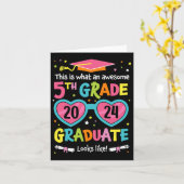 Phantastischer Abschluss der 5. Klasse sieht aus w Karte (Gelbe Blume)