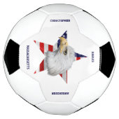 Phantastischer Adler, die amerikanische Flagge, St Fußball (Gedreht)