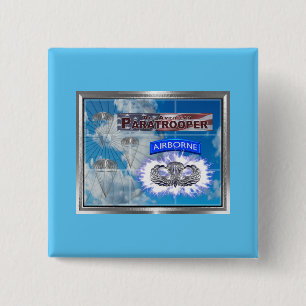 Phantastischer amerikanischer Fallschirmjäger und  Button