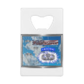 Phantastischer amerikanischer Fallschirmjäger und Geldbeutel Flaschenöffner (Rückseite)