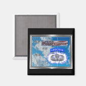 Phantastischer amerikanischer Fallschirmjäger und Magnet (Vorderseite/Rückseite)