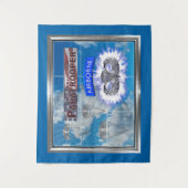 Phantastischer amerikanischer Fallschirmjäger und Wandteppich (Vorderseite)