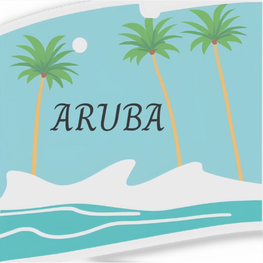 Phantastischer Aruba Aufkleber (Vorderseite)