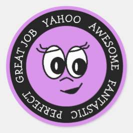 Phantastischer Auftrag Lila Aufkleber