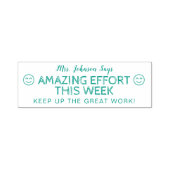 Phantastischer Aufwand für Personalisierte Lehrer Permastempel (Design)