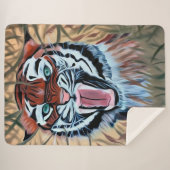 Phantastischer Augentiger auf Büschen Sherpadecke (Vorderseite (Horizontal))