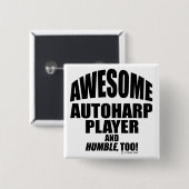 Phantastischer Autoharp-Player Button (Vorne & Hinten)