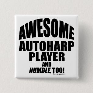 Phantastischer Autoharp-Player Button
