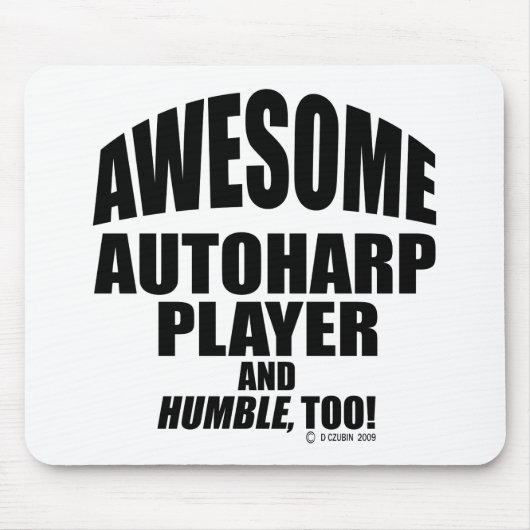 Phantastischer Autoharp-Player Mousepad (Vorne)