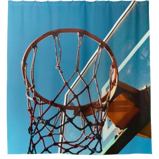 Phantastischer Basketballkorb Duschvorhang (Vorderseite)