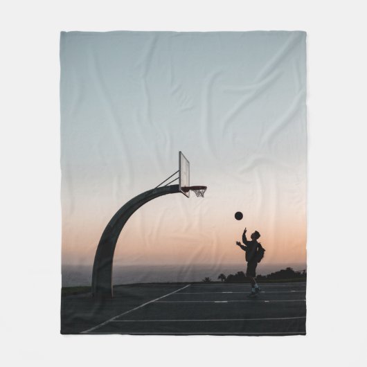 Phantastischer Basketballkorb Fleecedecke (Vorderseite)