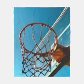 Phantastischer Basketballkorb Fleecedecke (Vorderseite)