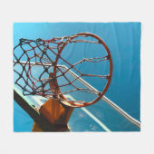 Phantastischer Basketballkorb Fleecedecke (Vorderseite (Horizontal))