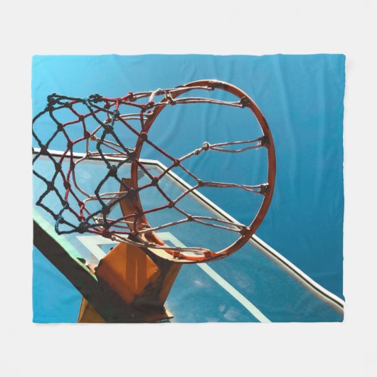 Phantastischer Basketballkorb Fleecedecke (Vorderseite (Horizontal))