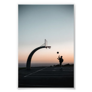Phantastischer Basketballkorb Fotodruck