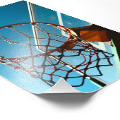Phantastischer Basketballkorb Fotodruck (Ecke)