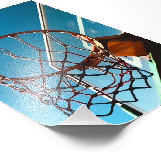 Phantastischer Basketballkorb Fotodruck (Ecke)