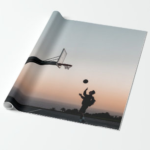 Phantastischer Basketballkorb Geschenkpapier