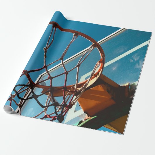 Phantastischer Basketballkorb Geschenkpapier (Ungerollt)